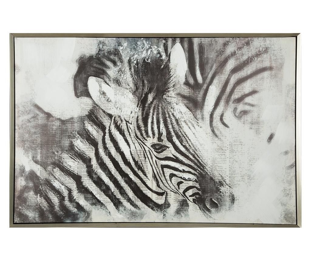 Tablou Zebra 63×93 cm – Eurofirany, Gri & Argintiu Eurofirany